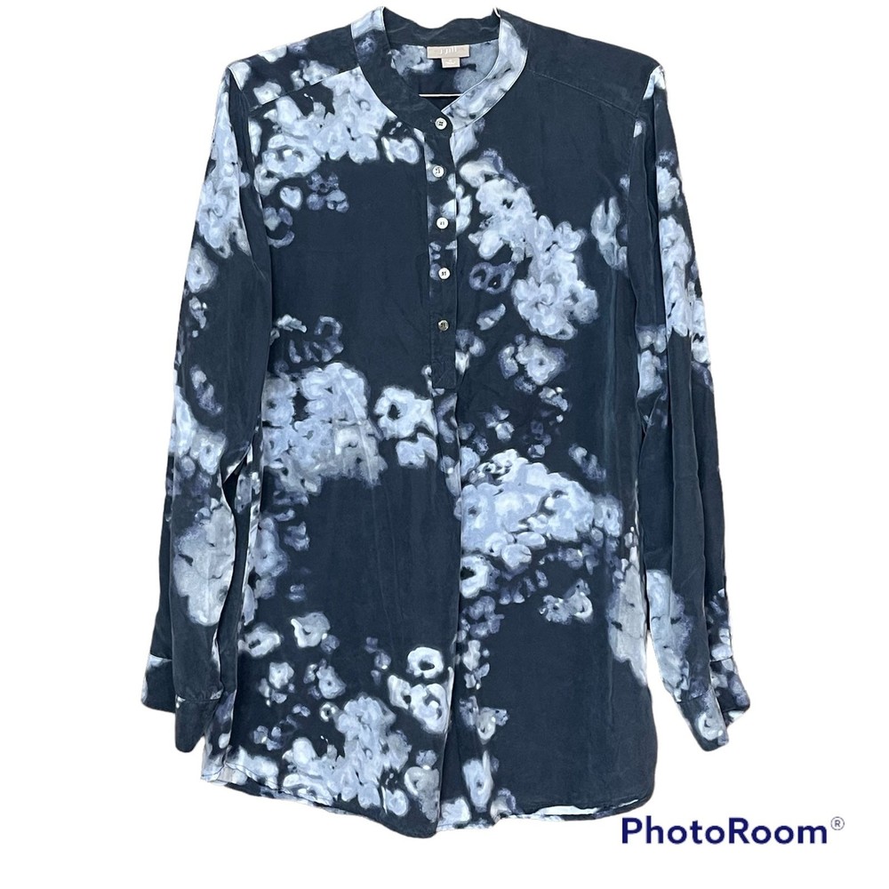 J. Jill Woman’s Silk Button Down Business Classic Blouse Size Medium